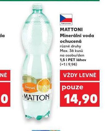 Kaufland Mattoni ochucená nabídka