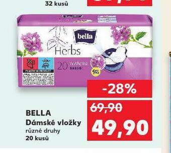 Kaufland Bella dámské vložky nabídka