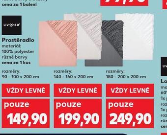 Kaufland Napínací prostěradlo 140-160 x 200 cm nabídka