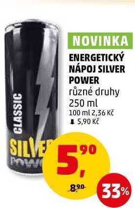 Penny Market Energetický nápoj silver power, 250 ml nabídka