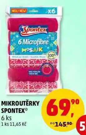 Penny Market Mikroutěrky spontex, 6 ks nabídka