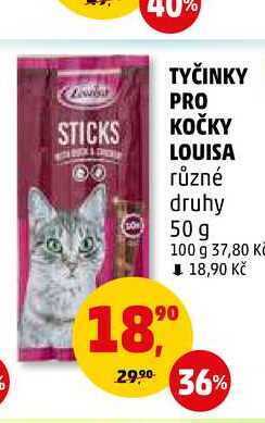 Penny Market Tyčinky pro kočky louisa, 50 g nabídka