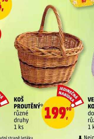 Penny Market Koš proutěný, 1 ks nabídka