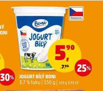 Penny Market Jogurt bílý boni, 150 g nabídka