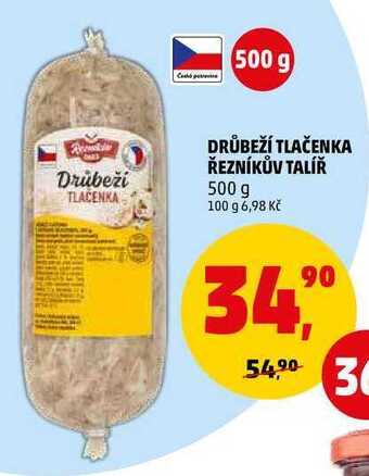 Penny Market Drůbeží tlačenka řezníkův talíř, 500 g nabídka