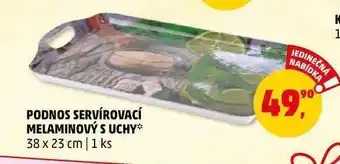 Penny Market Podnos servírovací melaminový s uchy, 1 ks nabídka