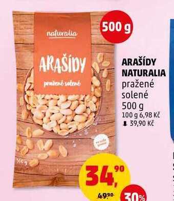 Penny Market Arašídy naturalia, 500 g nabídka