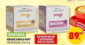 Penny Market Kávové kapsle pepe, 16x 6 g nabídka