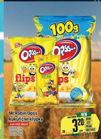 Tamda Foods Mcrobin opss kukuřičné křupky nabídka