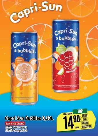 Tamda Foods Capri sun bubbles 0,33 l nabídka