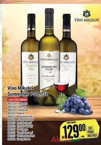 Tamda Foods Víno mikulov sommelier ps 0,75 l nabídka