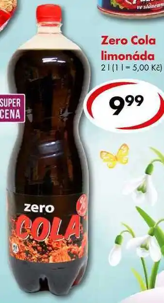 CBA Zero cola limonáda, 2 l nabídka