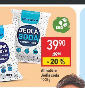 Globus Allnature jedlá soda nabídka