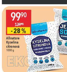 Globus Allnature kyselina citronová nabídka