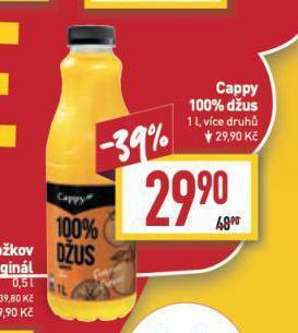 Billa Cappy 100% džus nabídka
