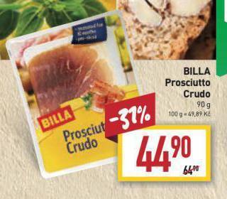 Billa Prosciutto crudo nabídka