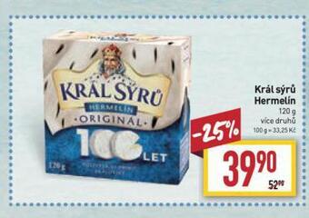 Billa Král sýrů hermelín nabídka
