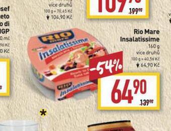 Billa Rio mare insalatissime nabídka