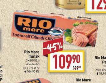 Billa Rio mare tuňák nabídka