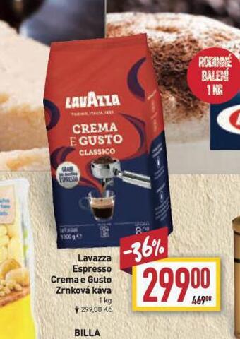 Billa Káva lavazza nabídka