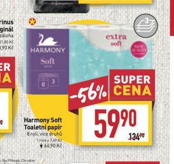 Billa Harmony toaletní papír nabídka