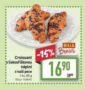 Billa Croissant nabídka