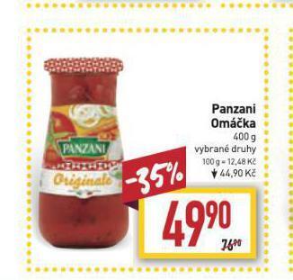 Billa Panzani omáčka nabídka