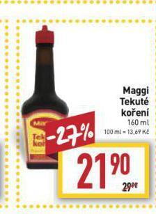 Billa Maggi tekuté koření nabídka