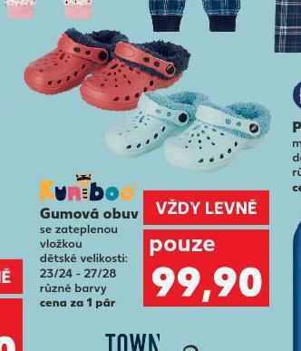 Kaufland Gumová obuv nabídka