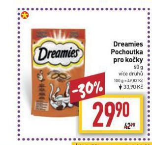 Billa Dreamies pochoutka pro kočky nabídka