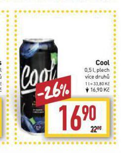 Billa Cool nealkoholické pivo nabídka
