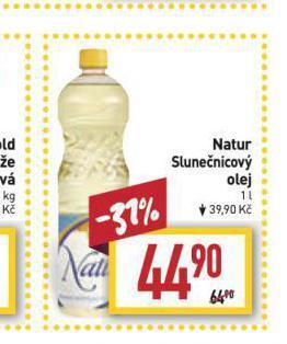 Billa Natur slunečnicový olej nabídka