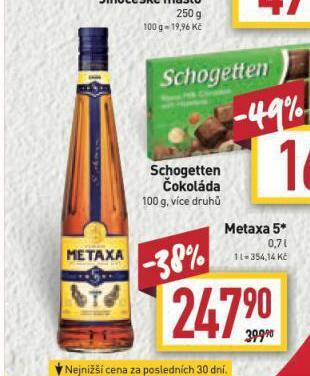 Billa Metaxa 5* nabídka