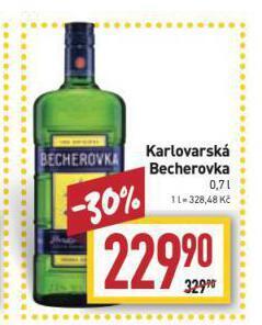 Billa Karlovarská becherovka nabídka