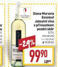 Billa Diana moravia eminhof nabídka