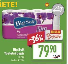 Billa Big soft toaletní papír nabídka