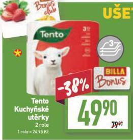 Billa Tento kuchyňské utěrky nabídka