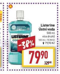 Billa Listerine ústní voda nabídka