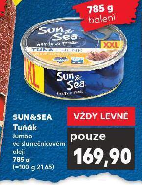Kaufland Sun&sea tuňák nabídka