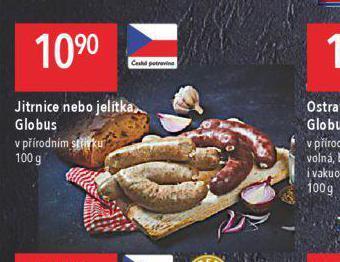Globus Jitrnice a jelítka nabídka