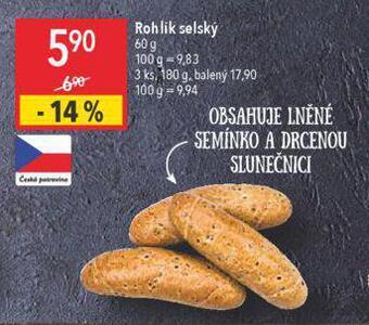 Globus Rohlík selský nabídka
