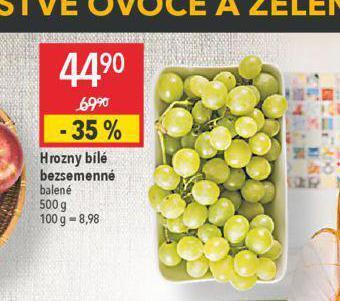 Globus Hrozny bílé bezsemenné nabídka