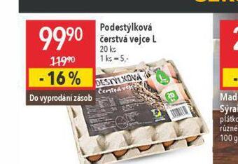 Globus Podestýlková čerstvá vejce l 20 ks nabídka
