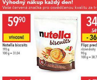 Globus Nutella biscuits nabídka