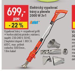 Globus Elektrický vypalovač trávy a plevele nabídka