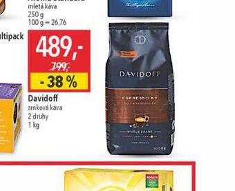 Globus Davidoff zrnková káva nabídka