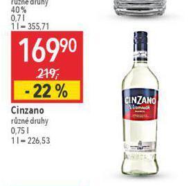 Globus Cinzano nabídka