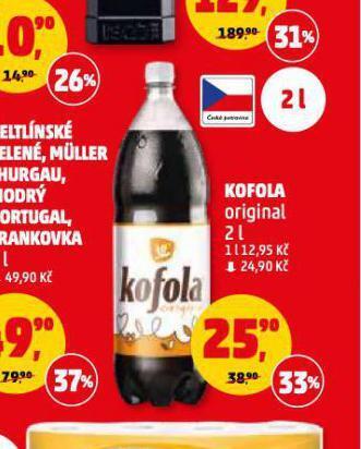 Penny Market Kofola original 2l nabídka