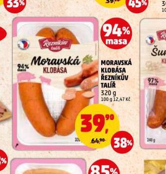 Penny Market Moravská klobása nabídka