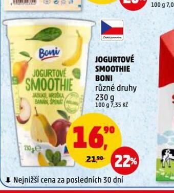 Penny Market Jogurtové smoothie boni nabídka